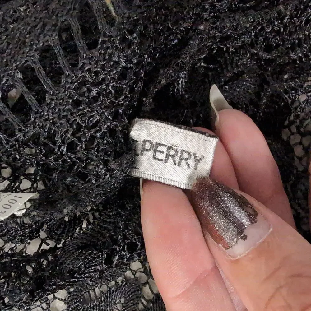 Perry Ellis black lace